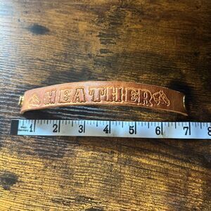 Heather Horse Vintage 1970’s Leather Bracelet Original Owner Died In 198…